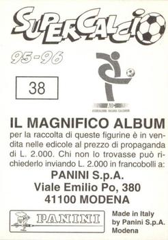 1995-96 Panini Supercalcio Stickers #38 Salvatore Matrecano Back