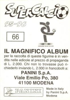 1995-96 Panini Supercalcio Stickers #66 Paolo Montero Back