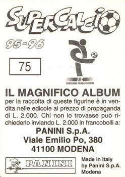 1995-96 Panini Supercalcio Stickers #75 Alessandro Costacurta Back
