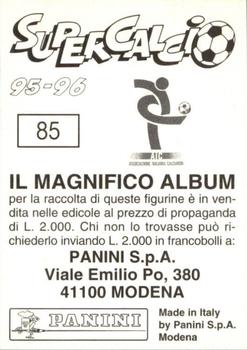 1995-96 Panini Supercalcio Stickers #85 Nicola Berti Back