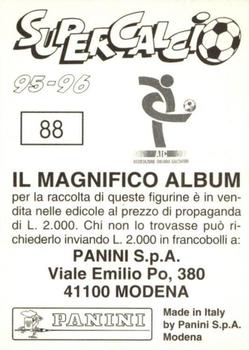1995-96 Panini Supercalcio Stickers #88 Paolo Cristallini Back