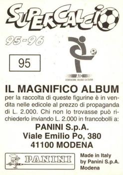 1995-96 Panini Supercalcio Stickers #95 Stefan Schwarz Back