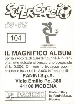 1995-96 Panini Supercalcio Stickers #104 Michel Kreek Back