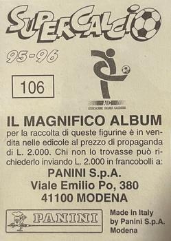 1995-96 Panini Supercalcio Stickers #106 Sinisa Mihajlovic Back