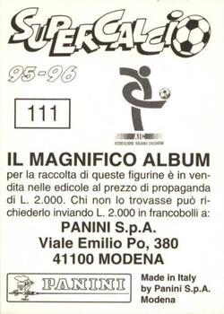 1995-96 Panini Supercalcio Stickers #111 Demetrio Albertini Back
