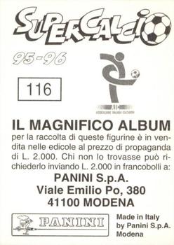 1995-96 Panini Supercalcio Stickers #116 Stefano Desideri Back