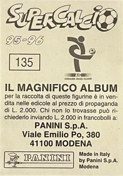 1995-96 Panini Supercalcio Stickers #135 George Weah Back
