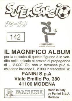 1995-96 Panini Supercalcio Stickers #142 Luis Oliveira Back