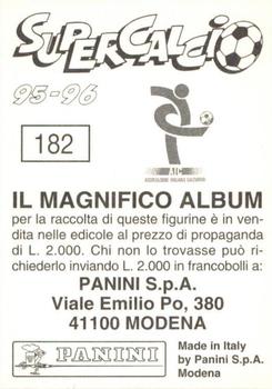 1995-96 Panini Supercalcio Stickers #182 Giovanni Piacentini Back