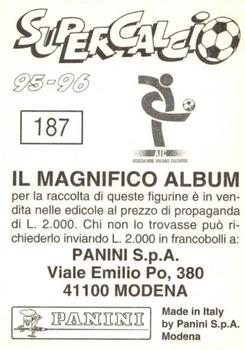1995-96 Panini Supercalcio Stickers #187 Mario Basler Back