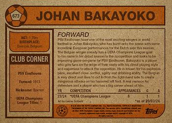 2024 Topps Living UEFA Club Competitions #673 Johan Bakayoko Back