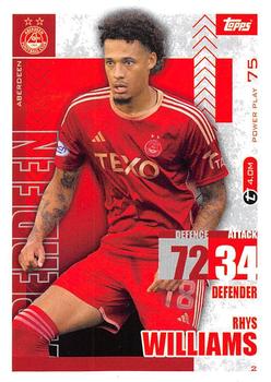2023-24 Topps Match Attax SPFL #2 Rhys Williams Front