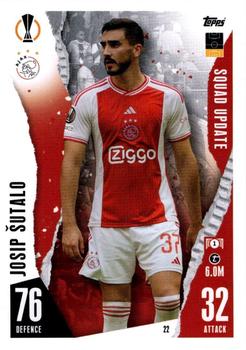 2023-24 Topps Match Attax UEFA Club Competitions Extra #22 Josip Sutalo Front