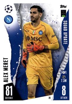 2023-24 Topps Match Attax UEFA Club Competitions Extra #26 Alex Meret Front