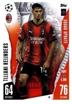 2023-24 Topps Match Attax UEFA Club Competitions Extra #34 Tijjani Reijnders Front
