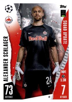 2023-24 Topps Match Attax UEFA Club Competitions Extra #41 Alexander Schlager Front