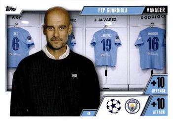 2023-24 Topps Match Attax UEFA Club Competitions Extra #46 Pep Guardiola Front