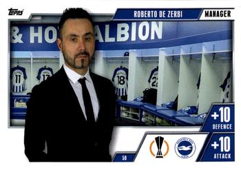 2023-24 Topps Match Attax UEFA Club Competitions Extra #50 Roberto de Zerbi Front