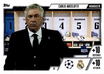 2023-24 Topps Match Attax UEFA Club Competitions Extra #53 Carlo Ancelotti Front