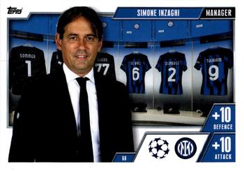 2023-24 Topps Match Attax UEFA Club Competitions Extra #68 Simone Inzaghi Front