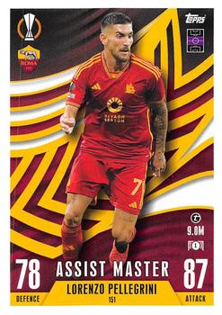 2023-24 Topps Match Attax UEFA Club Competitions Extra #151 Lorenzo Pellegrini Front