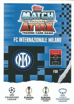 2023-24 Topps Match Attax UEFA Club Competitions Extra #189 Lautaro Martínez Back