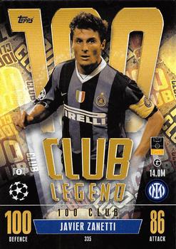 2023-24 Topps Match Attax UEFA Club Competitions Extra #335 Javier Zanetti Front