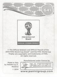 2014 Panini FIFA World Cup Brazil Stickers - Johnson & Johnson - USA #641 Friendship Back