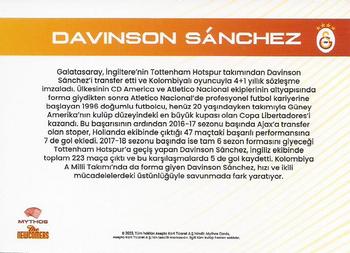 2023-24 Mythos Galatasaray #NNO Davinson Sanchez Back