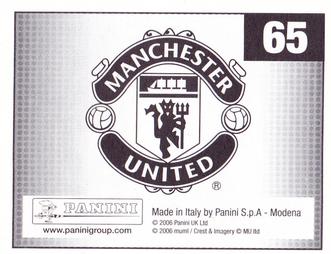 2006-07 Panini Manchester United Official Sticker Collection #65 Matt Busby / Pat Crerand / George Best Back