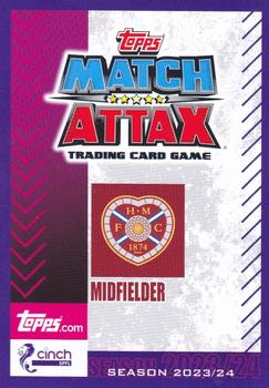 2023-24 Topps Match Attax SPFL - Electric Purple Border #54 Alex Lowry Back
