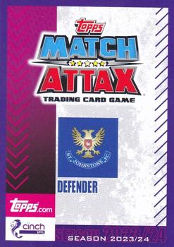 2023-24 Topps Match Attax SPFL - Electric Purple Border #156 Tony Gallacher Back