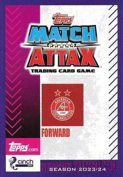 2023-24 Topps Match Attax SPFL - Flaming Red Border #15 Bojan Miovski Back