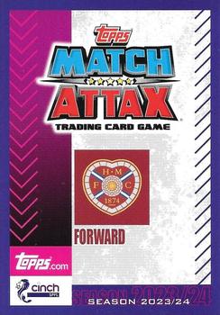 2023-24 Topps Match Attax SPFL - Flaming Red Border #57 Kyosuke Tagawa Back