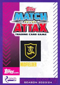 2023-24 Topps Match Attax SPFL - Flaming Red Border #100 Scott Pittman Back