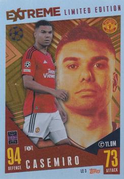 2023-24 Topps Match Attax UEFA Club Competitions Extra - Limited Edition #LE3 Casemiro Front