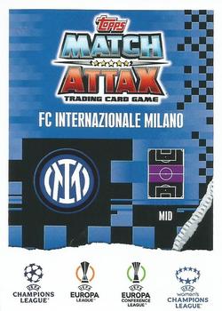 2023-24 Topps Match Attax UEFA Club Competitions Extra - Limited Edition #LE14 Nicolò Barella Back