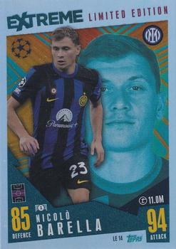 2023-24 Topps Match Attax UEFA Club Competitions Extra - Limited Edition #LE14 Nicolò Barella Front