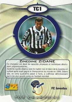 1999-00 DS France Foot - Top Champions #TC1 Zinedine Zidane Back