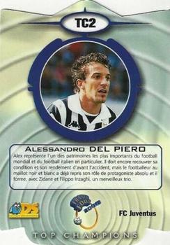 1999-00 DS France Foot - Top Champions #TC2 Alessandro Del Piero Back