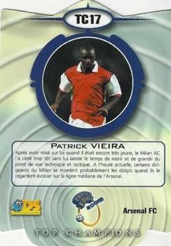 1999-00 DS France Foot - Top Champions #TC17 Patrick Vieira Back