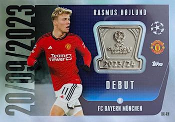 2023-24 Topps Match Attax UEFA Club Competitions Extra - UCL Debut Memento Relic #DR-RH Rasmus Højlund Front