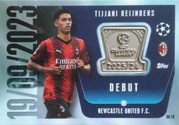 2023-24 Topps Match Attax UEFA Club Competitions Extra - UCL Debut Memento Relic #DR-TR Tijjani Reijnders Front