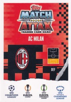 2023-24 Topps Match Attax UEFA Club Competitions Extra - Jersey Relic #JR-TH Theo Hernández Back