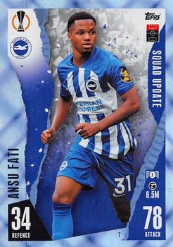 2023-24 Topps Match Attax UEFA Club Competitions Extra - Blue Crystal #7 Ansu Fati Front