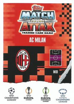 2023-24 Topps Match Attax UEFA Club Competitions Extra - Blue Crystal #34 Tijjani Reijnders Back
