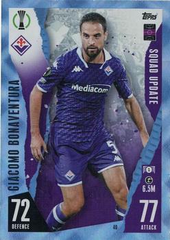 2023-24 Topps Match Attax UEFA Club Competitions Extra - Blue Crystal #40 Giacomo Bonaventura Front