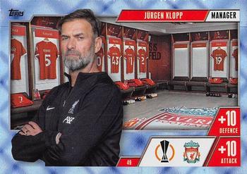 2023-24 Topps Match Attax UEFA Club Competitions Extra - Blue Crystal #49 Jürgen Klopp Front