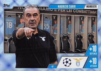 2023-24 Topps Match Attax UEFA Club Competitions Extra - Blue Crystal #67 Maurizio Sarri Front