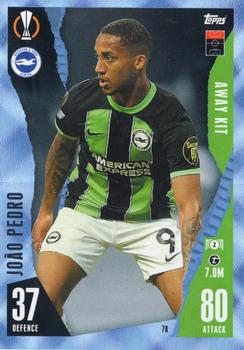 2023-24 Topps Match Attax UEFA Club Competitions Extra - Blue Crystal #78 João Pedro Front